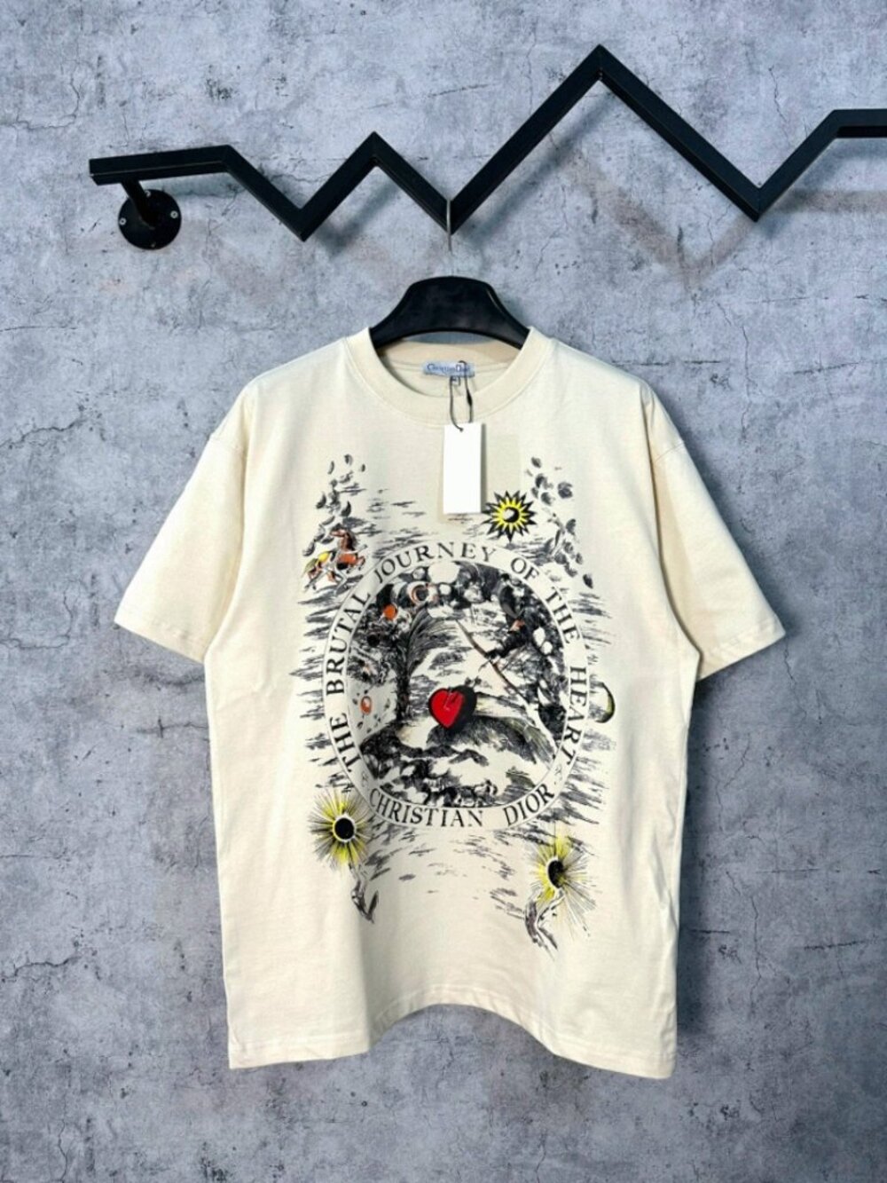 NWT Christian Dior "Journey of the Heart" Graphic Tee